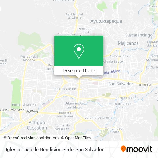 Iglesia Casa de Bendición Sede map