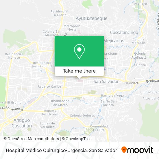 Hospital Médico Quirúrgico-Urgencia map