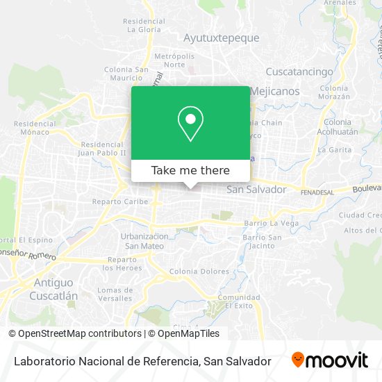 Laboratorio Nacional de Referencia map