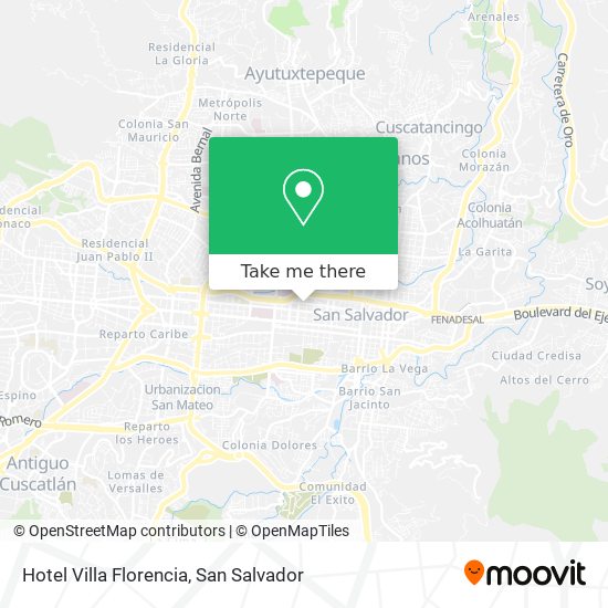 Hotel Villa Florencia map