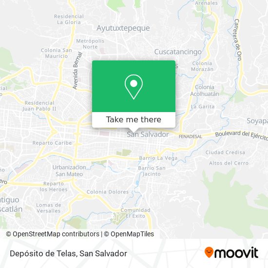 Depósito de Telas map