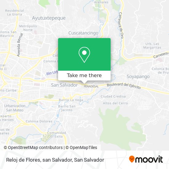 Reloj de Flores, san Salvador map