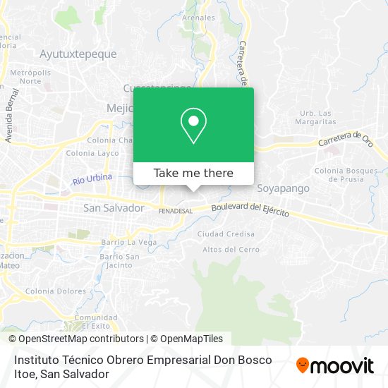 Instituto Técnico Obrero Empresarial Don Bosco Itoe map