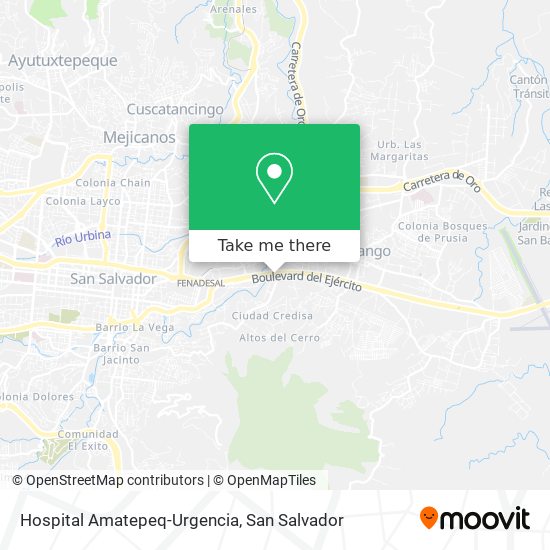 Mapa de Hospital Amatepeq-Urgencia