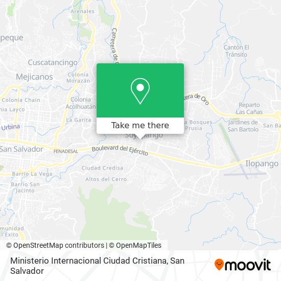Ministerio Internacional Ciudad Cristiana map