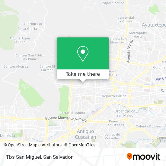 Mapa de Tbs San Miguel