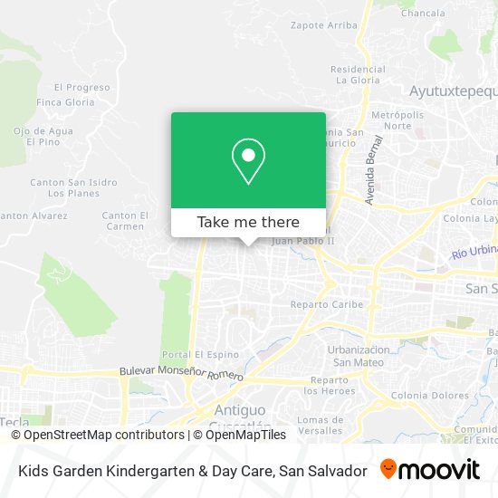 Mapa de Kids Garden Kindergarten & Day Care