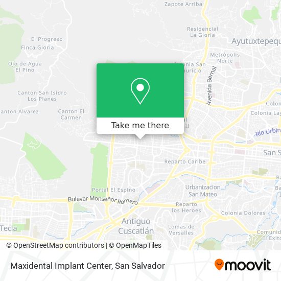 Maxidental Implant Center map