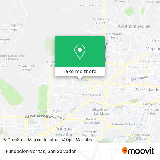 Fundación Véritas map