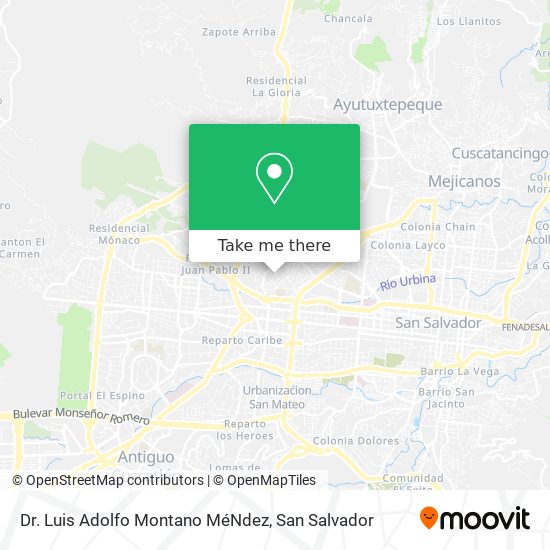 Mapa de Dr. Luis Adolfo Montano MéNdez