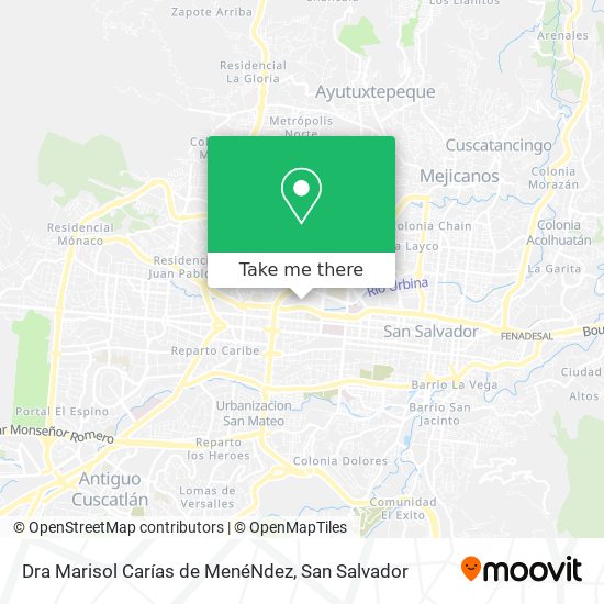 Dra Marisol Carías de MenéNdez map