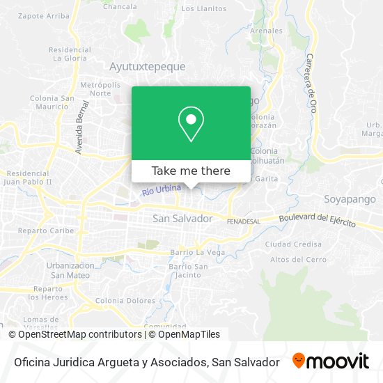 Oficina Juridica Argueta y Asociados map