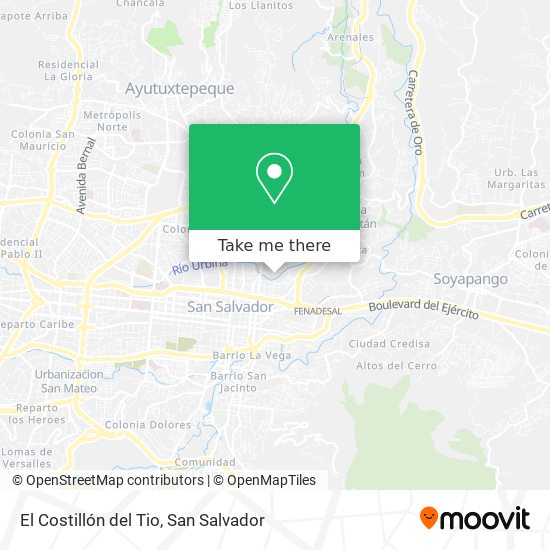 El Costillón del Tio map