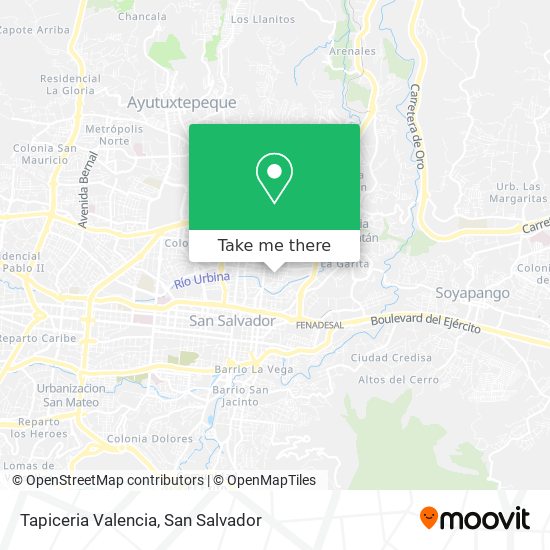 Tapiceria Valencia map