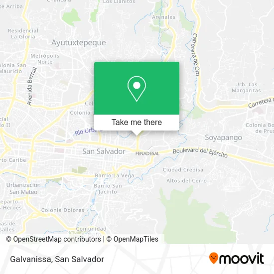 Mapa de Galvanissa