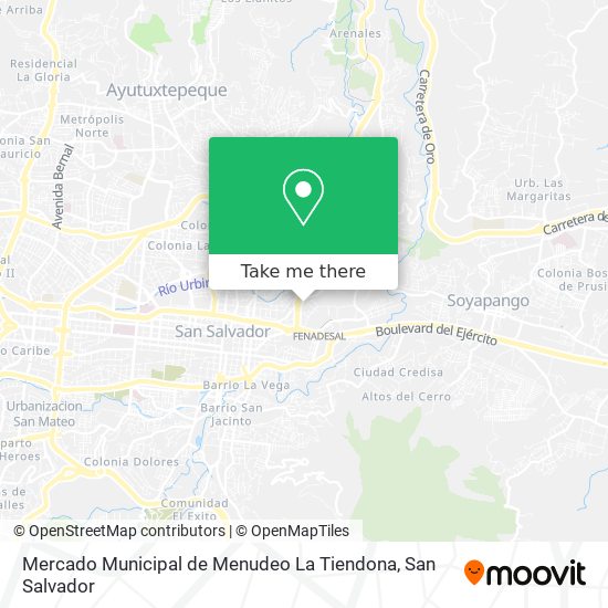 Mapa de Mercado Municipal de Menudeo La Tiendona