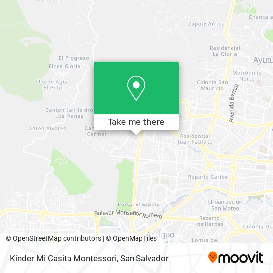 Mapa de Kinder Mi Casita Montessori