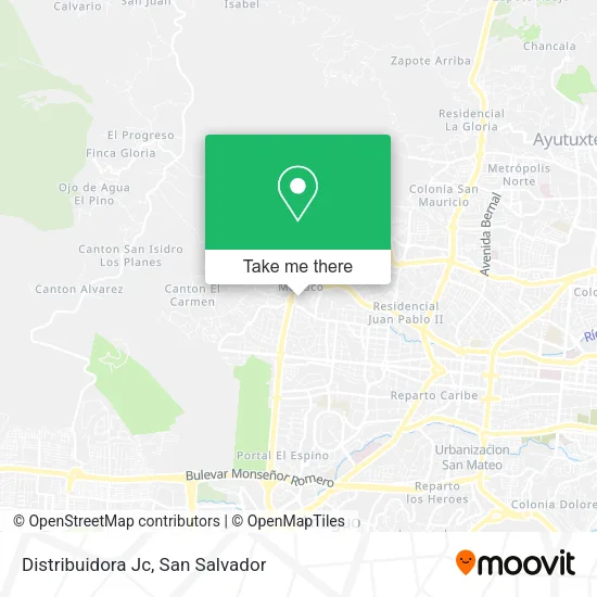 Distribuidora Jc map