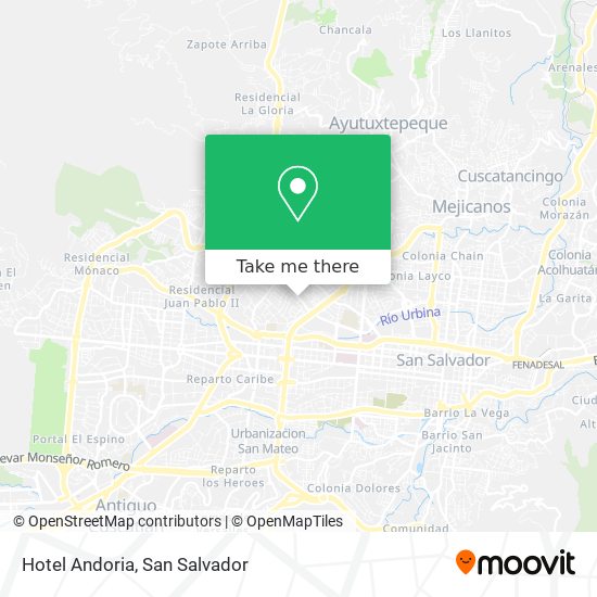Hotel Andoria map
