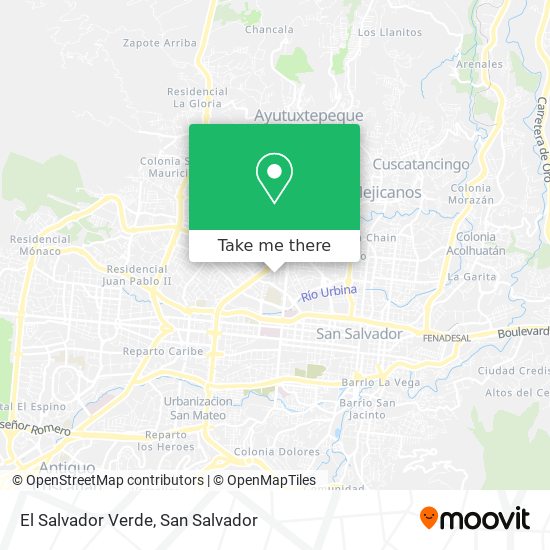 El Salvador Verde map