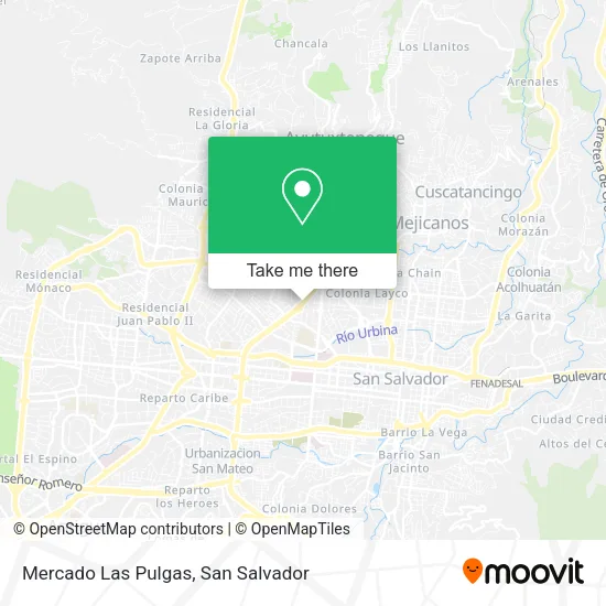 Mercado Las Pulgas map