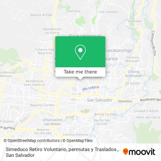 Simeduco Retiro Voluntario, permutas y Traslados. map