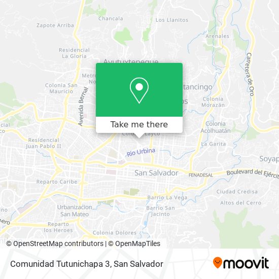 Comunidad Tutunichapa 3 map