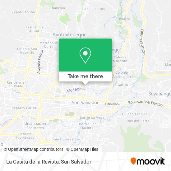 La Casita de la Revista map