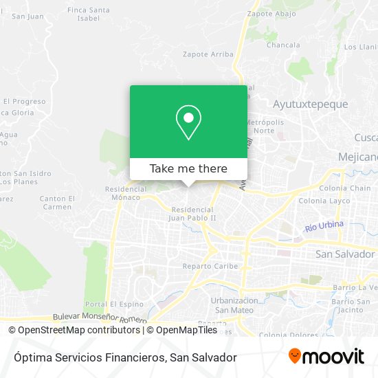 Óptima Servicios Financieros map