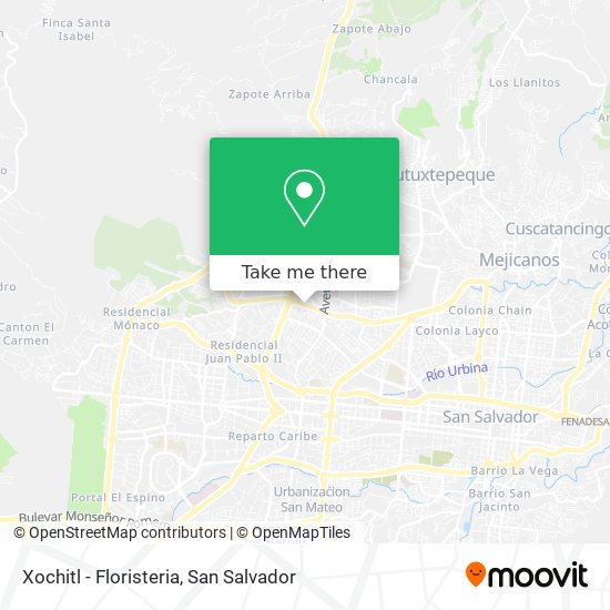 How to get to Xochitl - Floristeria in San Salvador by Bus?