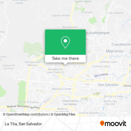 La Tita map