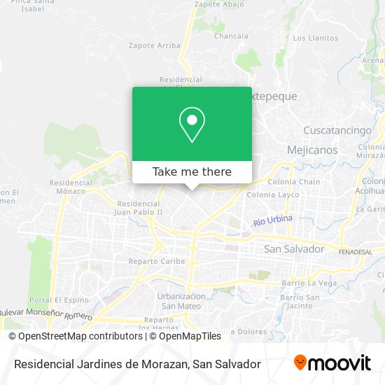 Residencial Jardines de Morazan map