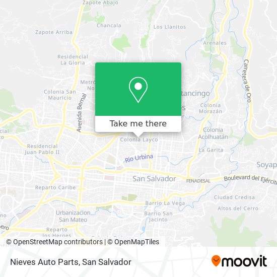 Mapa de Nieves Auto Parts