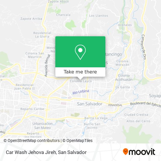 Mapa de Car Wash Jehova Jireh