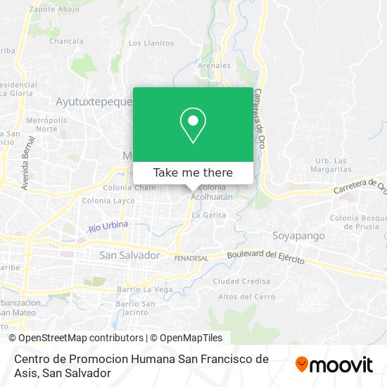 Mapa de Centro de Promocion Humana San Francisco de Asis