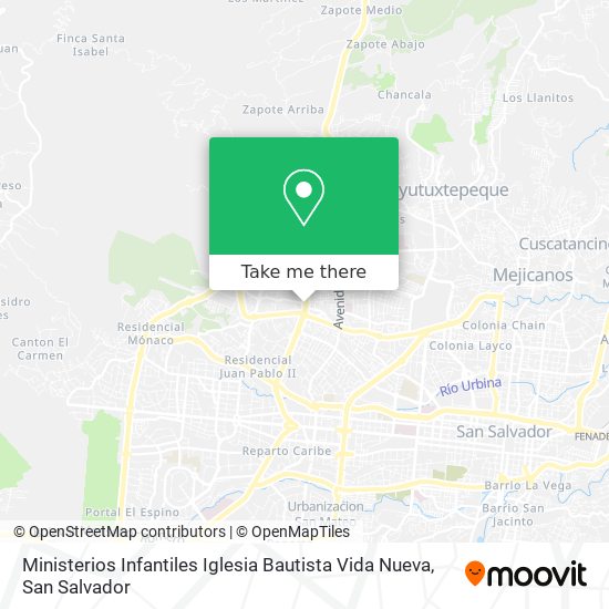 Mapa de Ministerios Infantiles Iglesia Bautista Vida Nueva