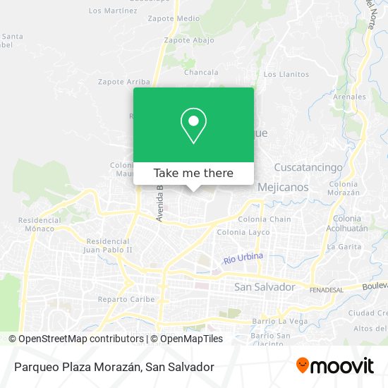 Parqueo Plaza Morazán map