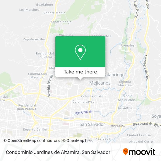 Mapa de Condominio Jardines de Altamira