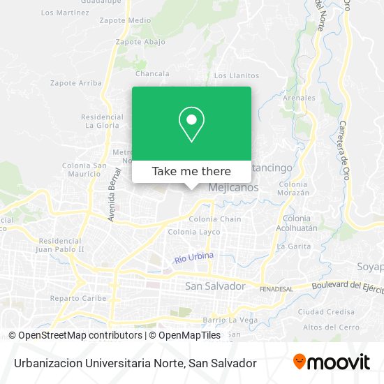 Urbanizacion Universitaria Norte map