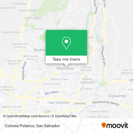 Mapa de Colonia Polanco