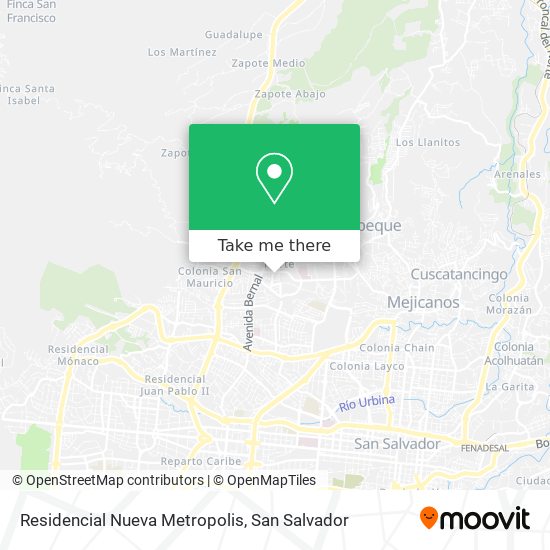 Residencial Nueva Metropolis map