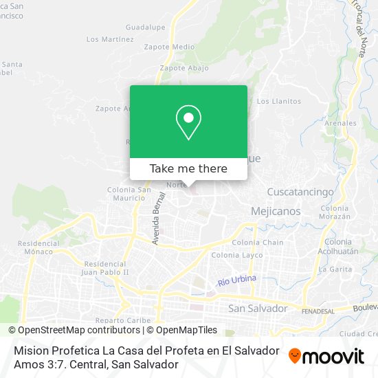 Mision Profetica La Casa del Profeta en El Salvador Amos 3:7. Central map