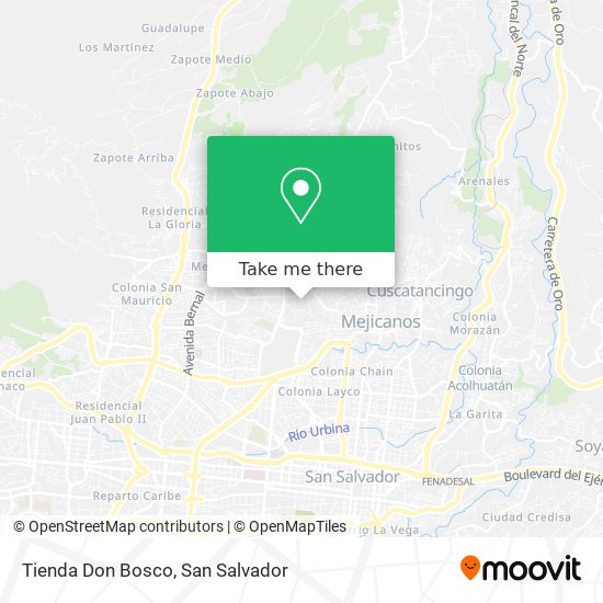 Mapa de Tienda Don Bosco