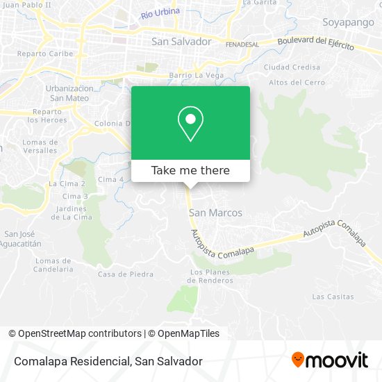 Comalapa Residencial map