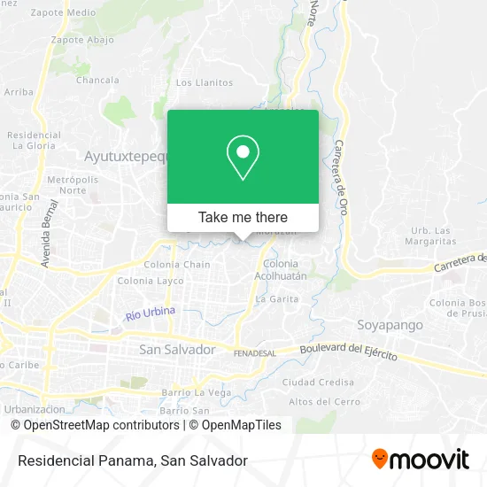 Residencial Panama map