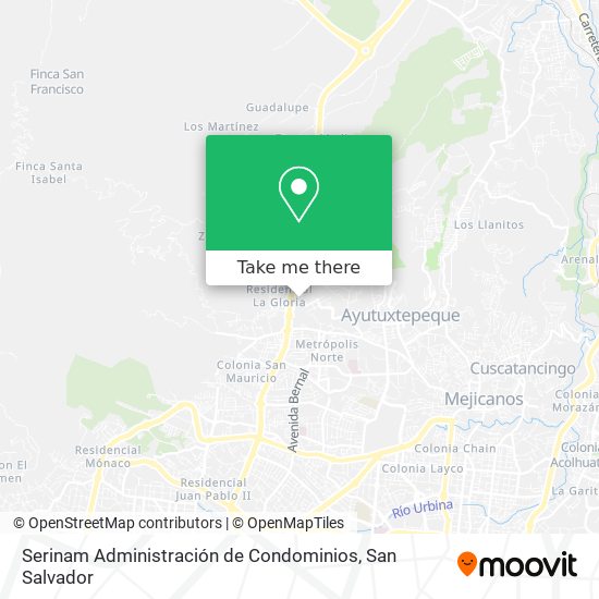 Mapa de Serinam Administración de Condominios