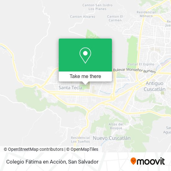 Mapa de Colegio Fátima en Acciòn