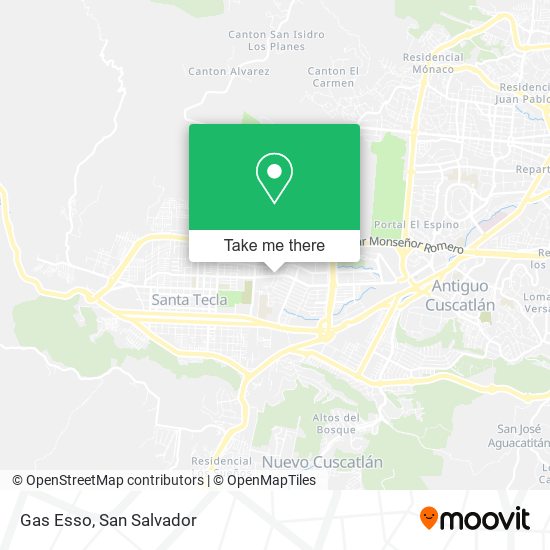 Gas Esso map