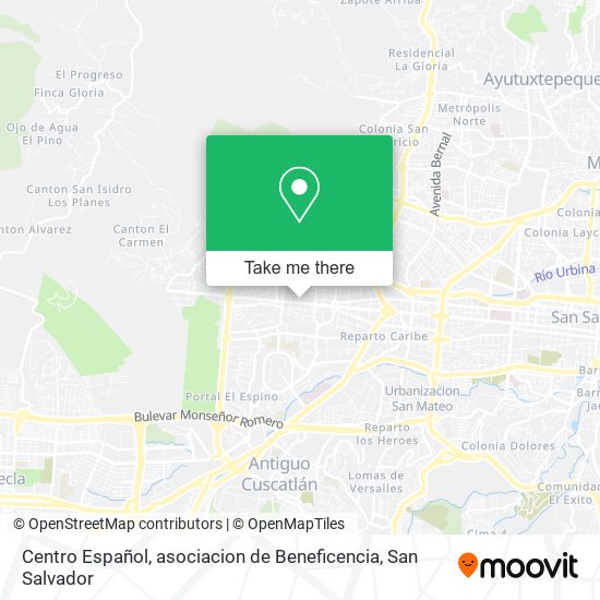 Centro Español, asociacion de Beneficencia map