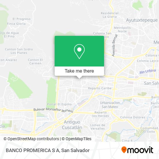 BANCO PROMERICA S A map